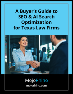 Buyer's guide for SEO and AI visibility for Texas law firms.