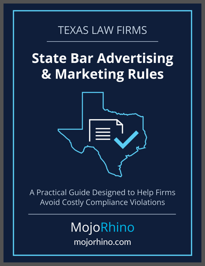 State Bar of Texas advertising and marketing summary guide for Texas law firms.