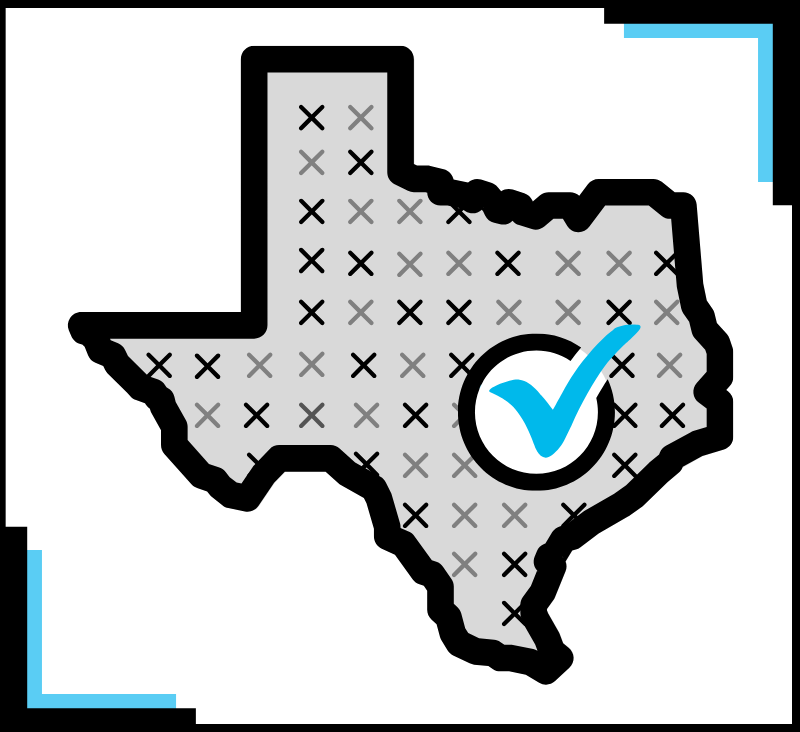 Image of Texas showing results of effective local SEO for law firms.